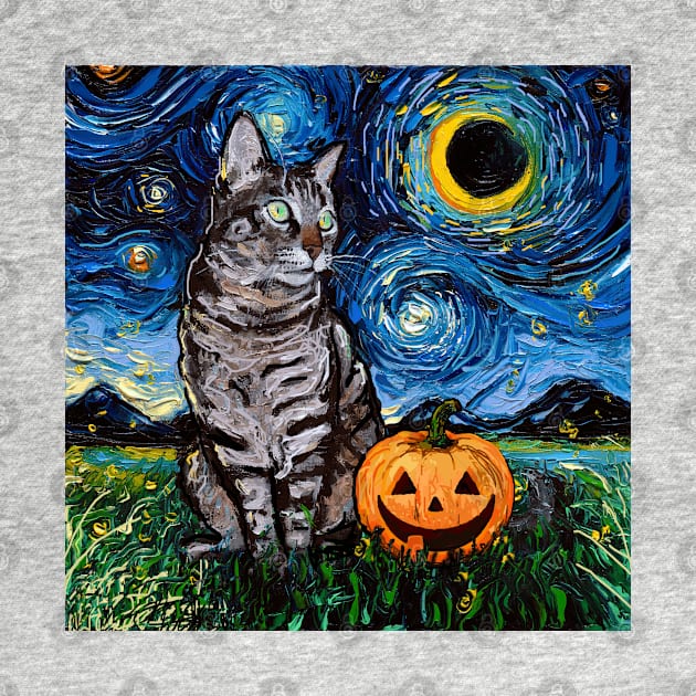 Tabby Halloween Cats by sagittariusgallery